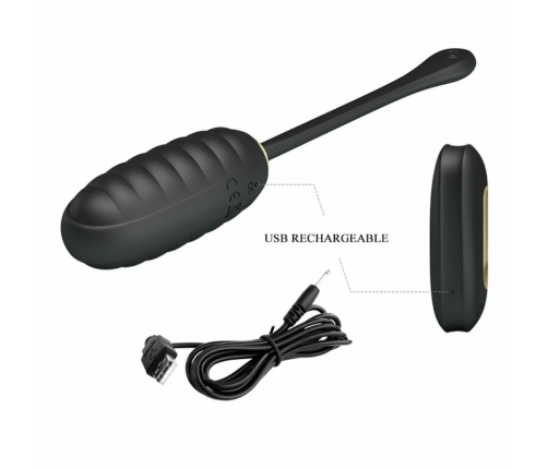 Pretty Love Doreen Luxury Black Wireless Vibrating Egg USB Rechargeable