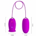 Pretty Love Daisy Dual Egg Rechargeable Device Violet Silicone