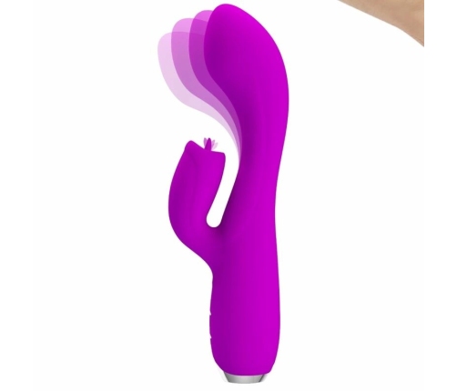 Pretty Love Gloria Intimate Silicone Dual-Motor System, Waterproof, Violet