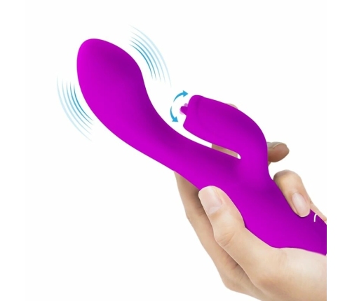 Pretty Love Gloria Intimate Silicone Dual-Motor System, Waterproof, Violet