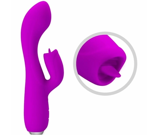 Pretty Love Gloria Intimate Silicone Dual-Motor System, Waterproof, Violet