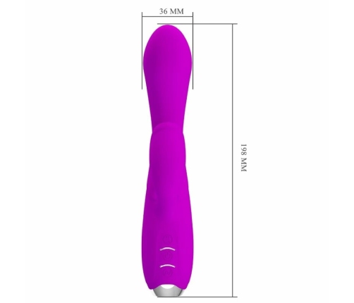 Pretty Love Gloria Intimate Silicone Dual-Motor System, Waterproof, Violet