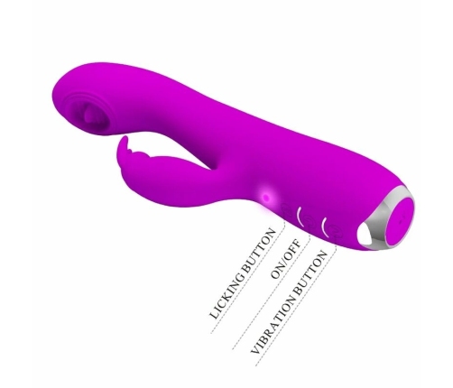 Pretty Love Rachel Rechargeable Intimate Device Violet 12 Functions