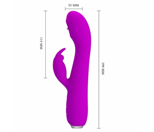 Pretty Love Rachel Rechargeable Intimate Device Violet 12 Functions