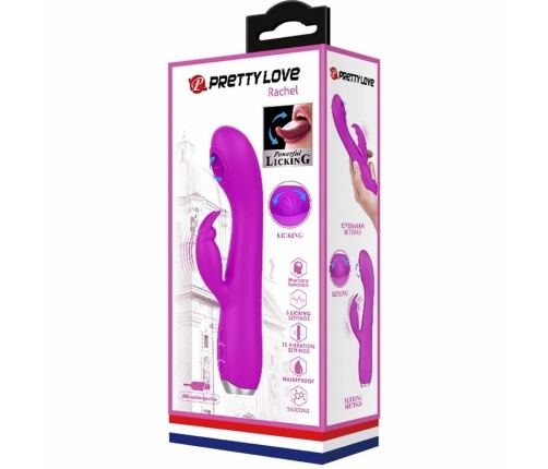 Pretty Love Rachel Rechargeable Intimate Device Violet 12 Functions