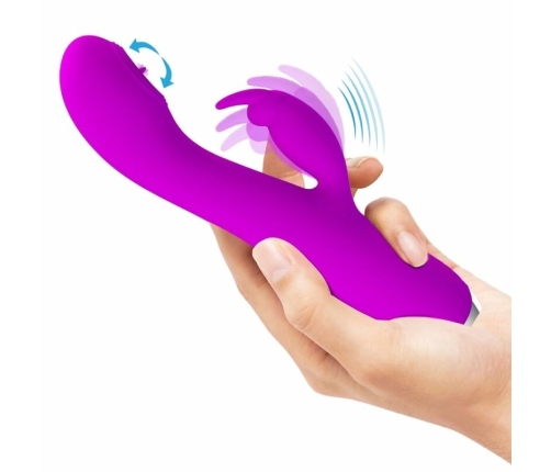 Pretty Love Rachel Rechargeable Intimate Device Violet 12 Functions