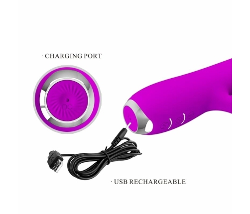 Pretty Love Rachel Rechargeable Intimate Device Violet 12 Functions