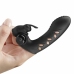 Pretty Love Vance Black Finger Vibrator Dual Motor Silicone Cover