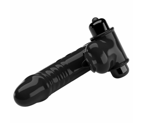 Pretty Love Corbin Black Finger Cover Vibrator - 10 Modes, Silicone, Black