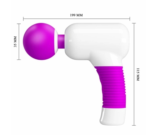 Pretty Love Magic Gum Rechargeable Massager Purple - 7 Modes, Flexible Head