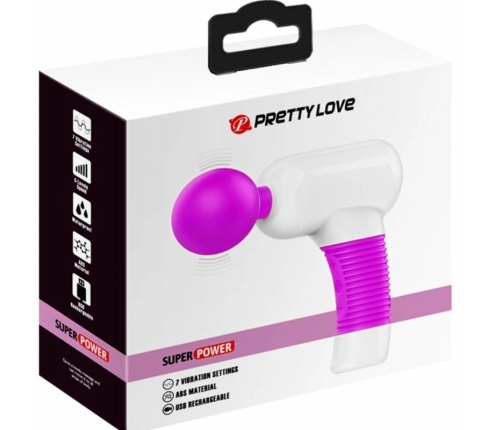 Pretty Love Magic Gum Rechargeable Massager Purple - 7 Modes, Flexible Head