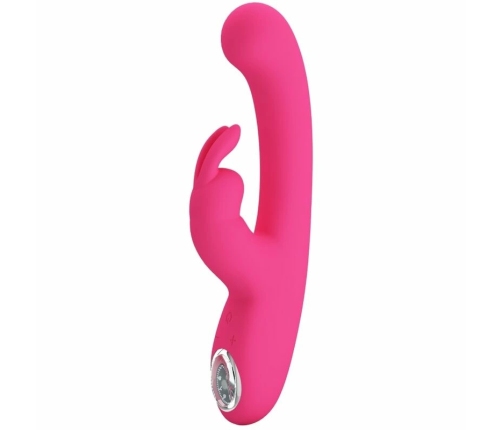 Pretty Love Lamar Pink Dual-Action Intimate Device, Curved G-Spot, USB