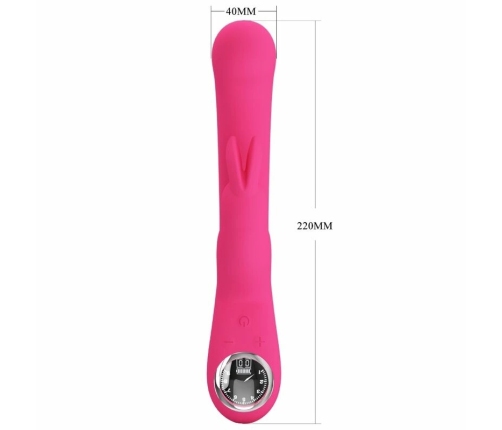 Pretty Love Lamar Pink Dual-Action Intimate Device, Curved G-Spot, USB