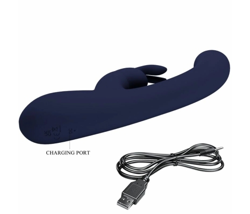 Pretty Love Lamar Blue Dual Action Intimate Device, LCD, Waterproof, Silicone