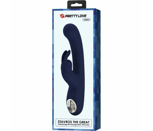 Pretty Love Lamar Blue Dual Action Intimate Device, LCD, Waterproof, Silicone