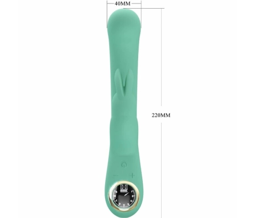 Pretty Love Lamar Rechargeable Silicone Dual Action Vibrator Green