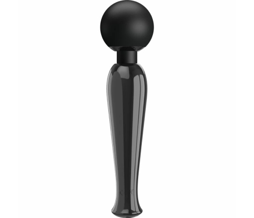 Pretty Love Skyler Wand Massager Black - 10 Modes, Flexible Silicone Head