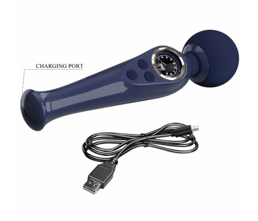 Pretty Love Skyler Intimate Wand Blue - 10 Modes, LCD, Waterproof
