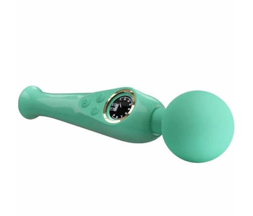 Pretty Love Skyler Rechargeable Green Wand Massager LCD 10 Modes