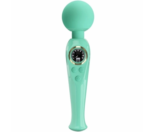 Pretty Love Skyler Rechargeable Green Wand Massager LCD 10 Modes