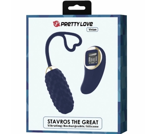 Pretty Love Vivian Blue Wireless Egg - 10 Modes Remote Control, USB, Silicone