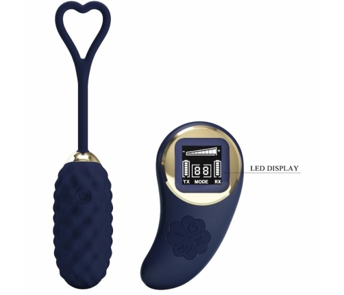 Pretty Love Vivian Blue Wireless Egg - 10 Modes Remote Control, USB, Silicone