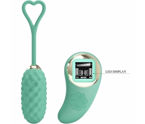 Pretty Love Vivian Green Wireless Remote Vibrating Egg, 10 Modes, USB
