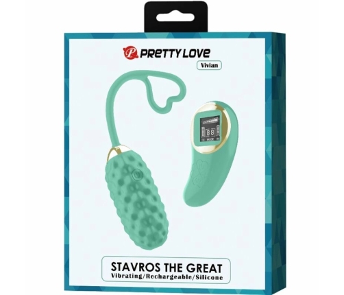 Pretty Love Vivian Green Wireless Remote Vibrating Egg, 10 Modes, USB
