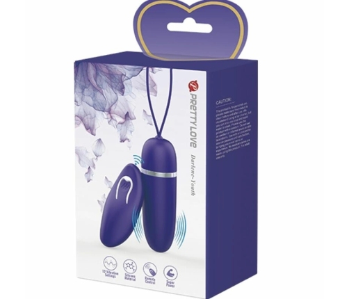 Pretty Love Darlene Youth Violet Mini Wireless Vibration Device, 12 Modes