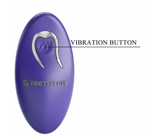 Pretty Love Darlene Youth Violet Mini Wireless Vibration Device, 12 Modes