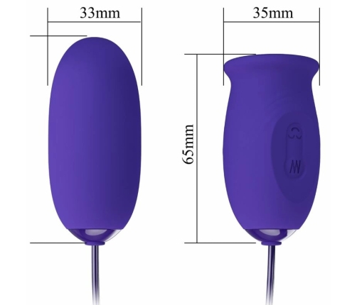 Pretty Love Daisy Youth Violet Wireless Stimulating Egg 12+3 Modes USB