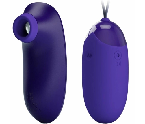 Pretty Love Vibrating Egg & Tapping Stimulator Purple USB Rechargeable