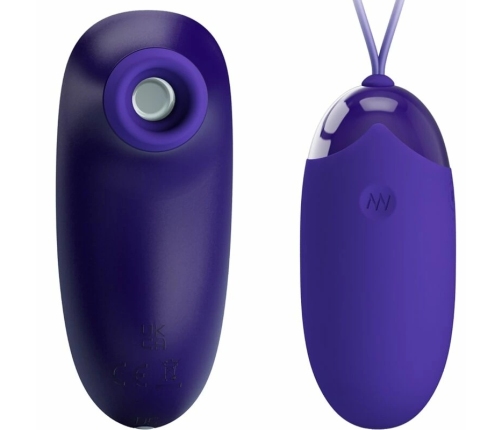 Pretty Love Vibrating Egg & Tapping Stimulator Purple USB Rechargeable