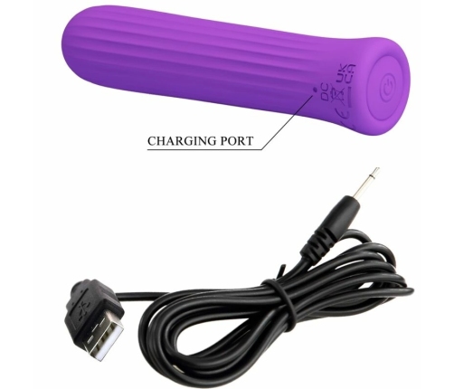 Pretty Love Blanche Lilac Silicone 12-Mode Rechargeable Stimulator