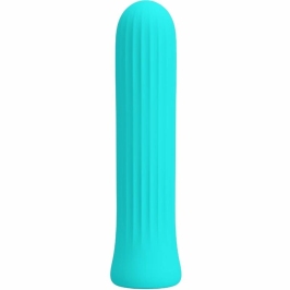 Pretty Love Blanche Blue Flexible Silicone Vibrator 12 Modes USB Rechargeable