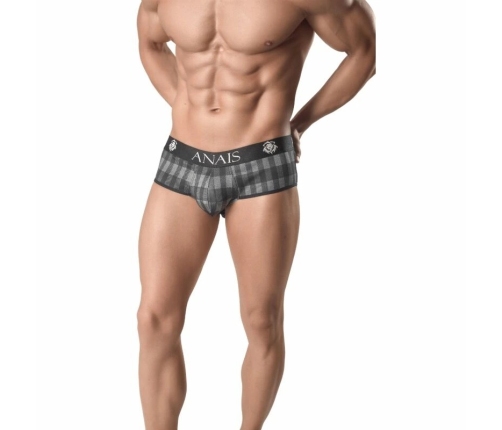 ANAIS Men Aegis Jock Bikini XL - Checkered, High-Quality Fabric, Grey