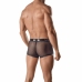Anais Men Ares Boxer S - Black Mesh & Faux Leather, Sporty Fit