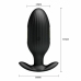 Pretty Love Jefferson App-Controlled Black Anal Plug, 12 Modes, USB Rechargeable