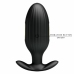 Pretty Love Jefferson App-Controlled Black Anal Plug, 12 Modes, USB Rechargeable