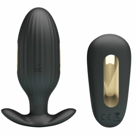 Pretty Love Kelly Rechargeable Anal Plug Black, Remote Control, 7 Modes Pretty Love Kelly Rechargeable Anal Plug Black, Remote Control, 7 Modes