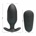 Pretty Love Kelly Rechargeable Anal Plug Black, Remote Control, 7 Modes