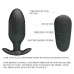 Pretty Love Kelly Rechargeable Anal Plug Black, Remote Control, 7 Modes