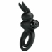 Pretty Love Vibrating Silicone Ring III Rabbit Black 10-Mode System