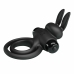 Pretty Love Vibrating Silicone Ring III Rabbit Black 10-Mode System