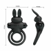 Pretty Love Vibrating Silicone Ring III Rabbit Black 10-Mode System