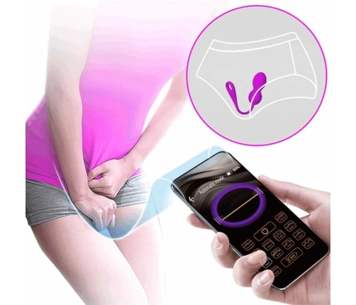 Pretty Love Elvira Rechargeable Kegel Training Balls Purple 12 Modes