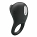 Pretty Love Vibrating Silicone Ring Black Tongue 12-Mode USB Rechargeable
