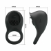 Pretty Love Vibrating Silicone Ring Black Tongue 12-Mode USB Rechargeable