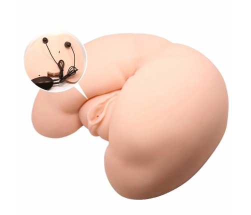 Crazy Bull Intimate Machine for Men Double Channel Vibrating TPR Skin Tone