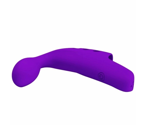 Pretty Love Gorgon Purple USB Finger Stimulator, 10 Modes, Silicone